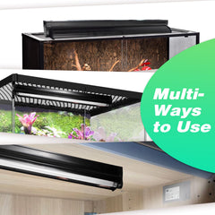 Hypool T8 Strip UVB light over a large enclosure delivering broader coverage.
