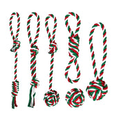 HZIXIHMI pet rope toys in Christmas colors for small dogs, inviting interactive play