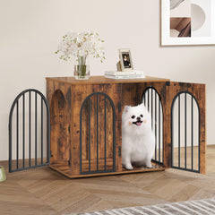 Hzuaneri crate front 3-door design enables easy pet access
