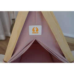 HZYSHH solid wood cat-dog indoor tent interior view highlights cozy breathable space for pets