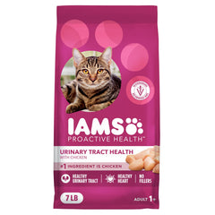 IAMS Proactive Health cat food bag front highlighting urinary health support