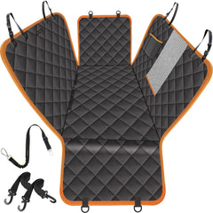 iBuddy Dog Seat Cover back seat shows full coverage against hair and dirt