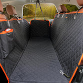 iBuddy dog seat cover waterproof layers protect upholstery on road trips.