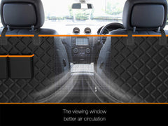 iBuddy XXL dog seat cover waterproof and scratchproof protects leather from mud and debris.