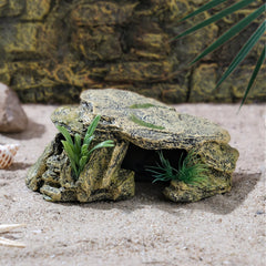IBWell Leopard Gecko Hide resin material stays non-toxic in humid terrariums.