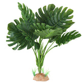 IBWell Reptile Plants artificial spider plant in gecko habitat provides hiding spots and natural look.
