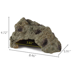 IBWell Resin Leopard Gecko Hide entrance detail showing safe entry for resting and hiding