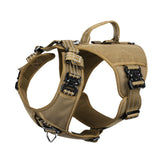 ICEFANG GN8 harness front view highlights four metal buckles for strong hold.