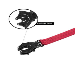 ICEFANG Tactical Dog Leash elastic bungee reduces jerks during pulls.