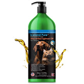 Icleand Pure Salmon Oil bottle with pump for easy daily dosing and omega-3 support.