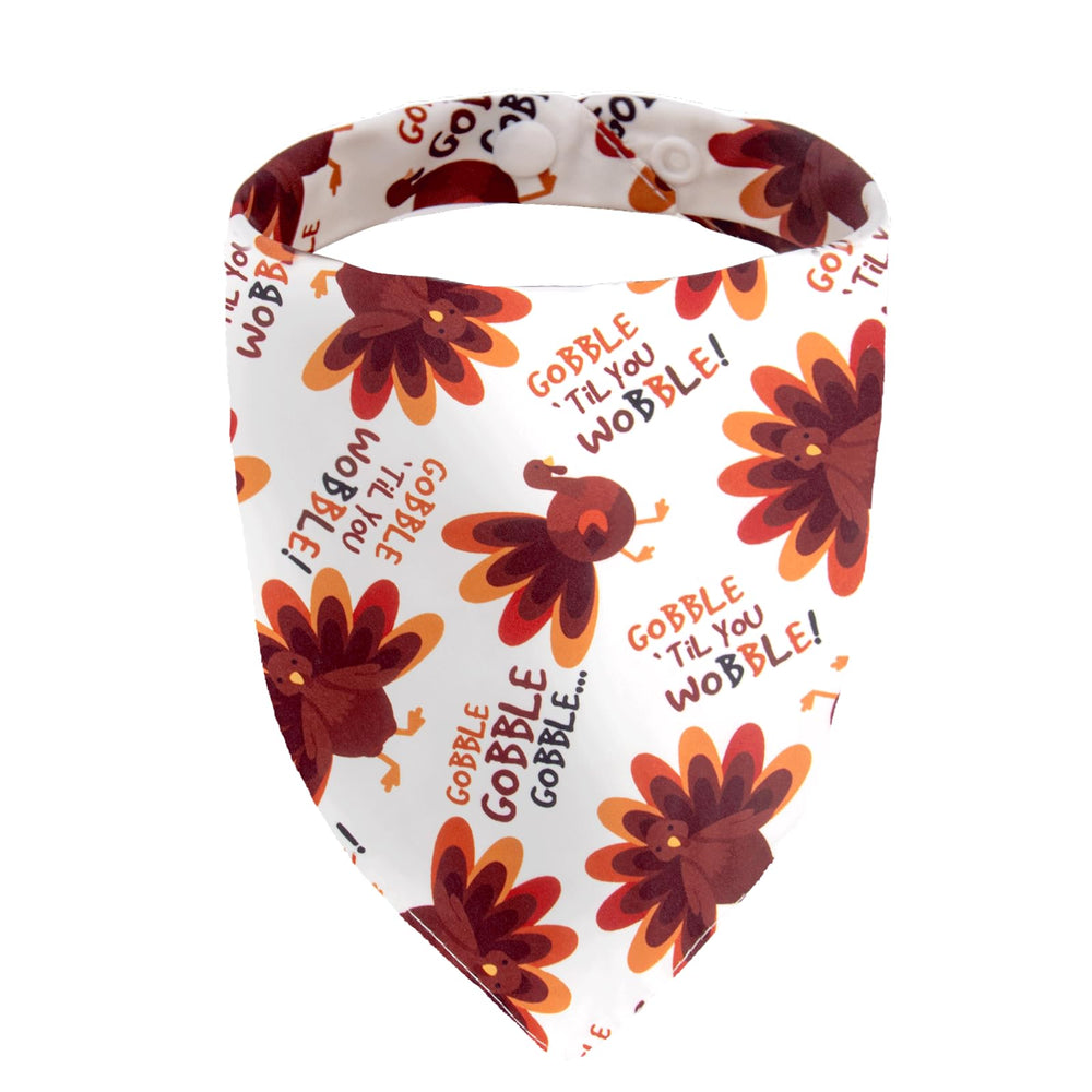 ICEMOOD Gobble Till You Wobble bandana front view for festive holiday photos