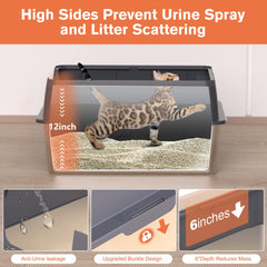 ICYAIR XXL footboard-access photo shows easy entry for seniors and short-legged cats