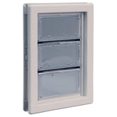 Ideal Pet Products Air Seal pet door closeup of telescoping frame for a secure fit