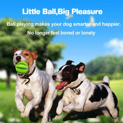 Idepet dog toy ball green supports gentle teeth cleaning during play