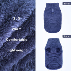 Idepet small-dog fleece material offers cozy warmth.
