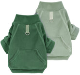 Idepet sudadera polar dos-conjuntos frente: abrigo ligero para paseos invernales.