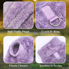 Idepet two-pack set of fleece dog sweaters for winter outfits