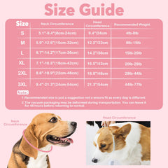 IDOMIK dog recovery collar waterproof soft donut pink M for post surgery protection.