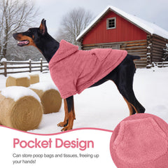 IDOMIK dog sweater harness-hole closeup illustrates easy leash attachment during walks