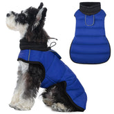 IDOMIK dog winter coat back view keeps him warm on cold walks