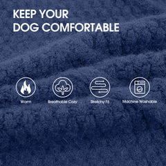 IECOii Big Dog Sweater blue XXXL back view shows snug fit across shoulders
