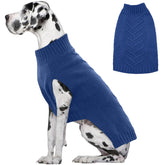 IECOii Big Dog Sweater blue XXXL front view for warmth and easy wear