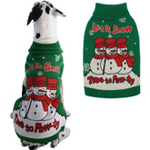 IECOii Christmas dog sweater 4XL front view keeps large dogs warm on winter walks