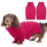 IECOii Dachshund Sweater close-up knit shows soft acrylic warmth for small dogs