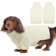 IECOii Dachshund Sweater front view keeps small dogs cozy and stylish.