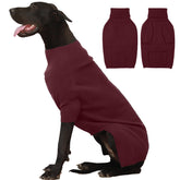 IECOii 4XL dog sweater front view provides warm winter comfort for giant breeds.