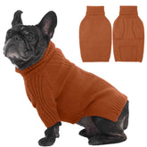IECOii dog sweater shows chest size guidance for a secure fit