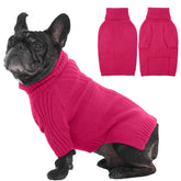 IECOii rose red medium dog sweater pullover provides cozy warmth for daily wear