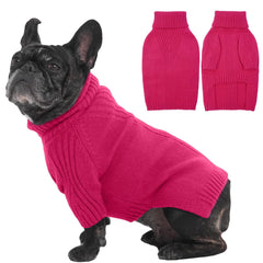 IECOii rose red medium dog sweater pullover provides cozy warmth for daily wear