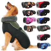 IECOii extra warm dog coat army green front view offers snug warmth on chilly walks.