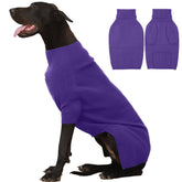 IECOii Extra Large Dog Sweater 4XL front view keeps giant breeds warm during winter walks.