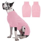 IECOii Great Dane Sweater 5XL pink turtleneck provides cozy warmth for giants