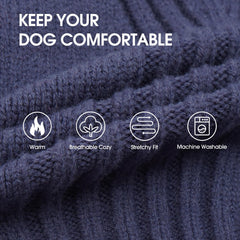 IECOii Great Dane Sweater back view highlights cozy coverage across the back