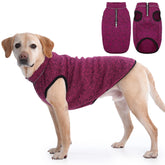 IECOii XXL dog jacket front view shows breathable outer fabric for all-season comfort