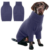 IECOii XXL dog sweater blue pullover keeps large dogs warm during chilly walks