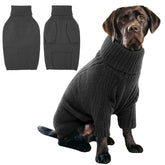 IECOii XXL dog sweater shows chest fit for large breeds for warm winter comfort