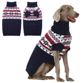 IECOii XXL dog sweater front view, cozy warmth for chilly walks.