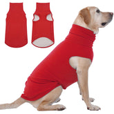 IECOii XXL Dog Sweater in red offers cozy warmth during outdoor walks