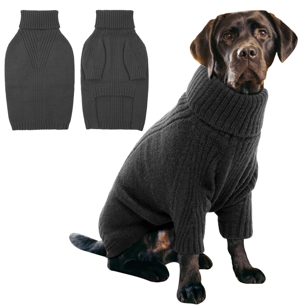 IECOii XXXL dog sweater chest size guide shows a cozy fit for large breeds