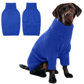 IECOii XXXL dog sweater front view highlights cozy warmth for large breeds on winter walks.