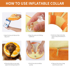IEUUMLER lightweight inflatable collar with adjustable fit