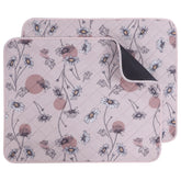 IEUUMLER washable dog pee pad 2-pack pink daisy ideal for mess-free playtime and protection.