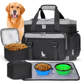 IGOLUMON dog travel bag with large capacity for weekend trips and organized gear