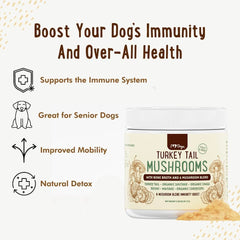 iHeartDogs organic chicken bone broth powder highlights joint-support nutrients.