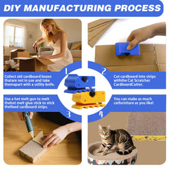 IIJPPM cat scratchers cutter in action helps craft cat nests and scratcher playgrounds