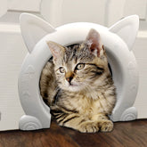 IKUSO cat door interior door assembly shows durable ABS frame for long-lasting use